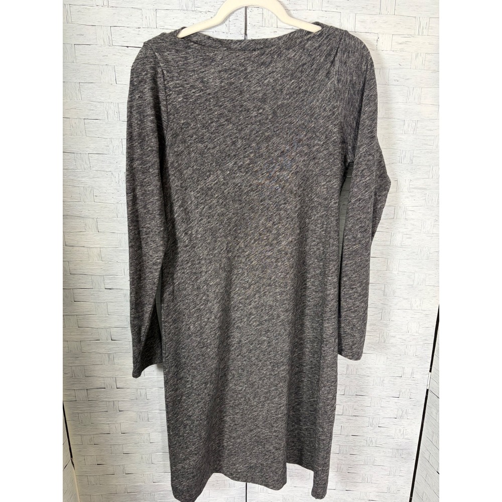 Eileen Fisher Womens Dress Shift Organic Cotton Virgin Wool Knit Minimalist